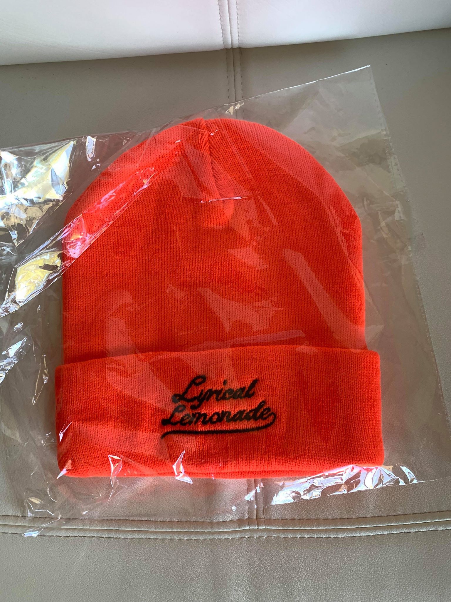 Lyrical Lemonade Lyrical Lemonade Beanie Orange | Grailed display picture 1