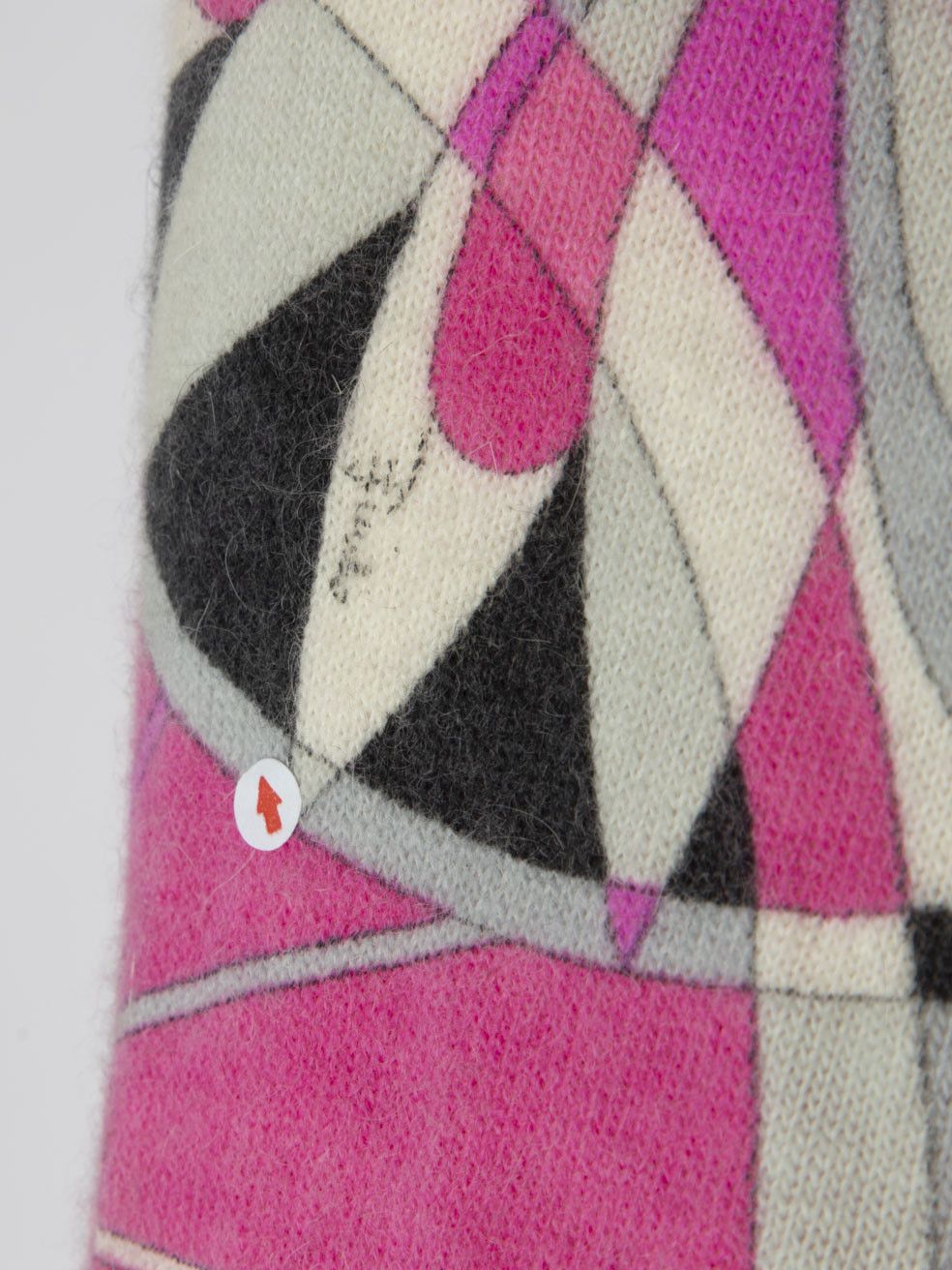 Emilio Pucci Abstract Wool Short Sleeve Dress Size M / US 6-8 / IT 42-44 - 5 Thumbnail