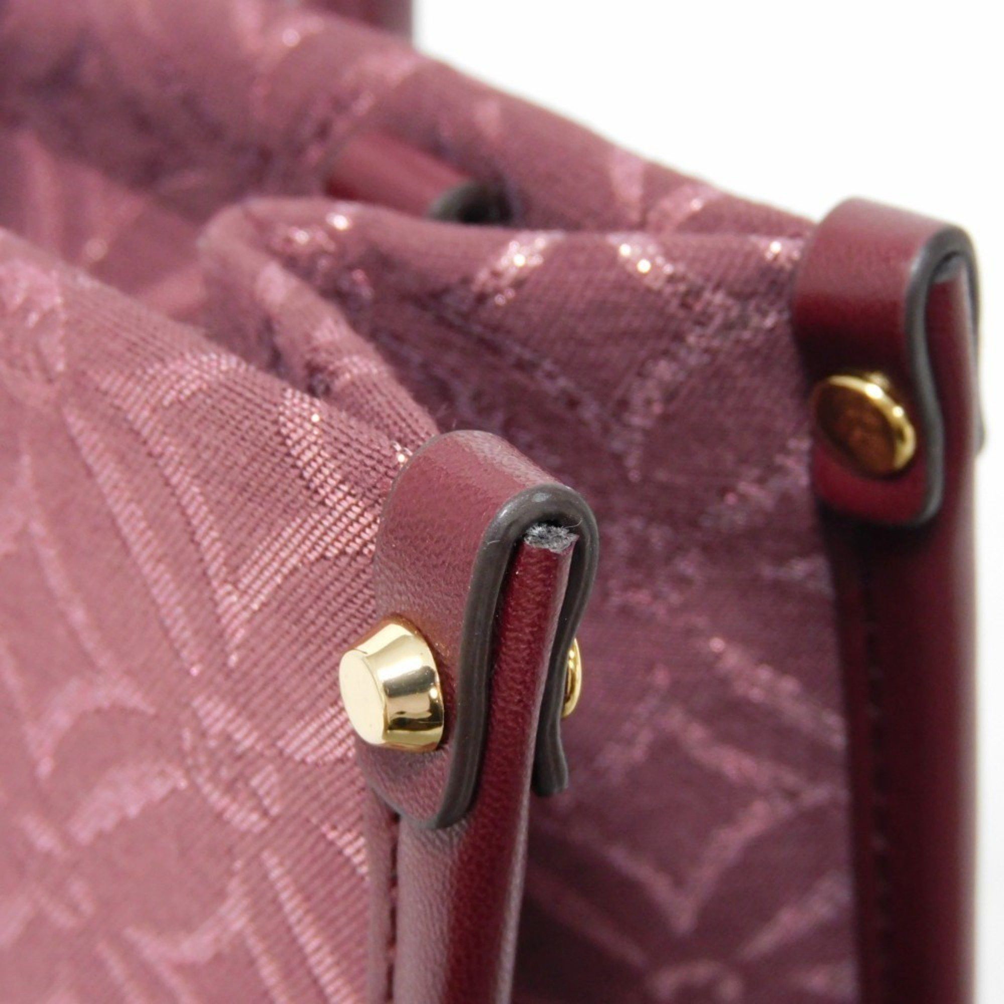 Michael Kors Michael Kors Handbag Mirella Jacquard Small MK Shoulder Bag Metal Oxblood 35F4G7ZC5J Women's Bags Size ONE SIZE - 10 Thumbnail