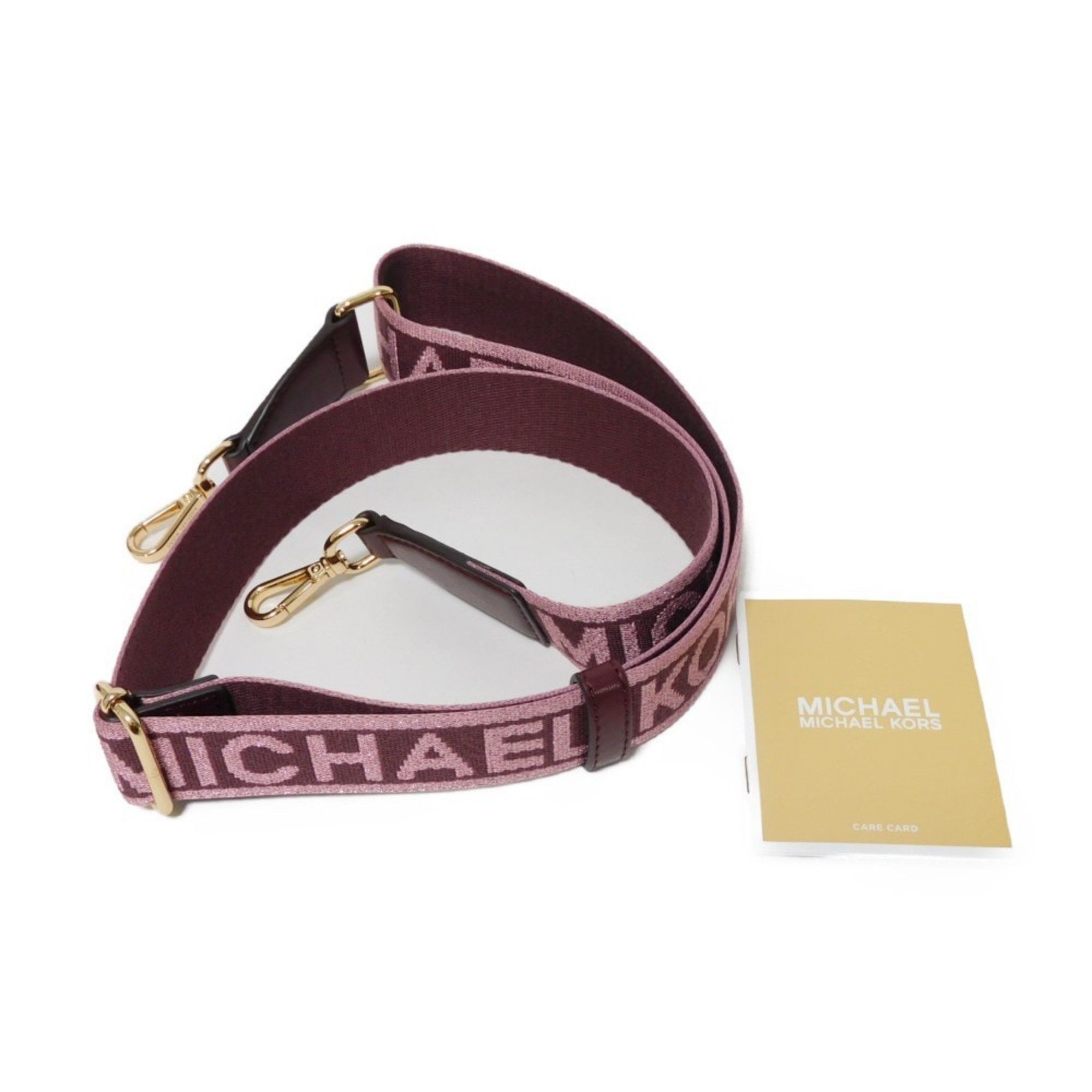 Michael Kors Michael Kors Handbag Mirella Jacquard Small MK Shoulder Bag Metal Oxblood 35F4G7ZC5J Women's Bags Size ONE SIZE - 16 Thumbnail