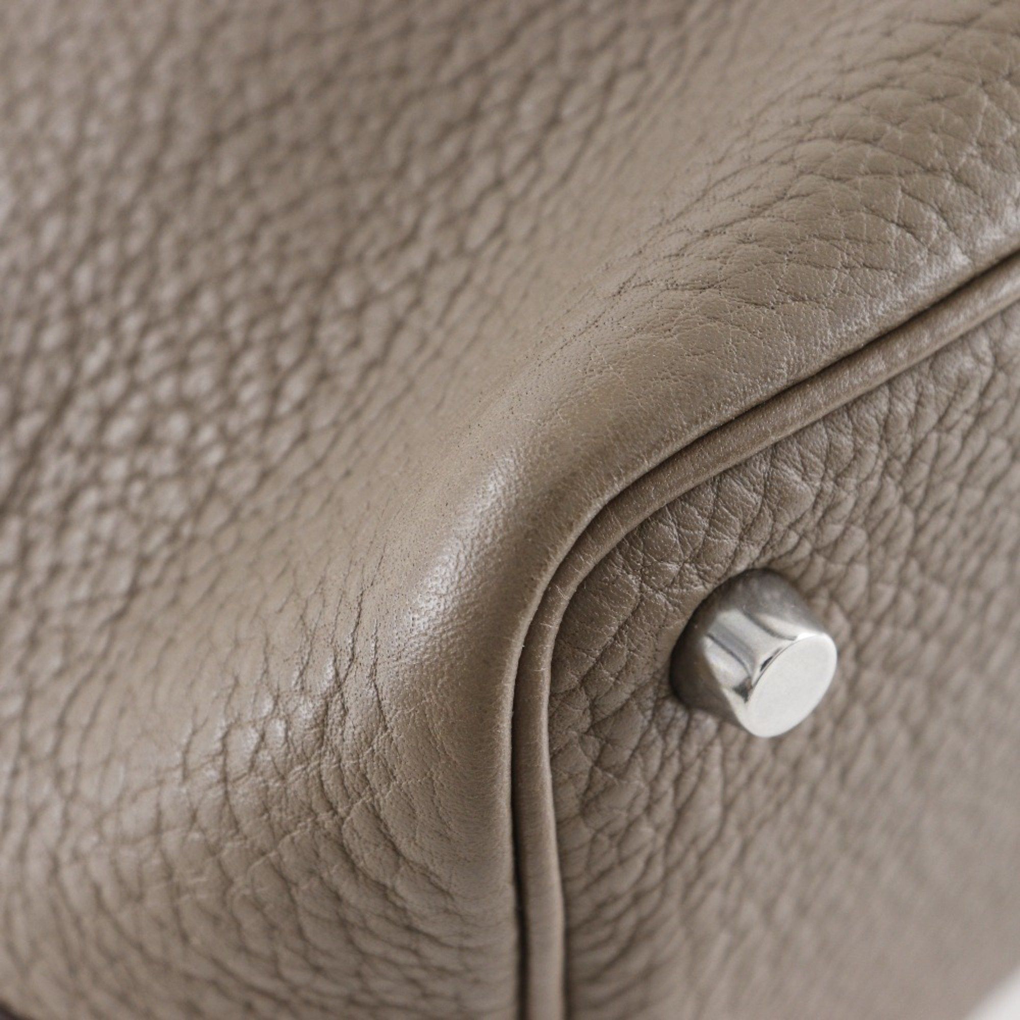 Hermes Hermes Picotin Lock 18 PM Handbag Taurillon Clemence Etoupe 2008 □L Belt Clasp Loc18K Women's Size ONE SIZE - 6 Thumbnail