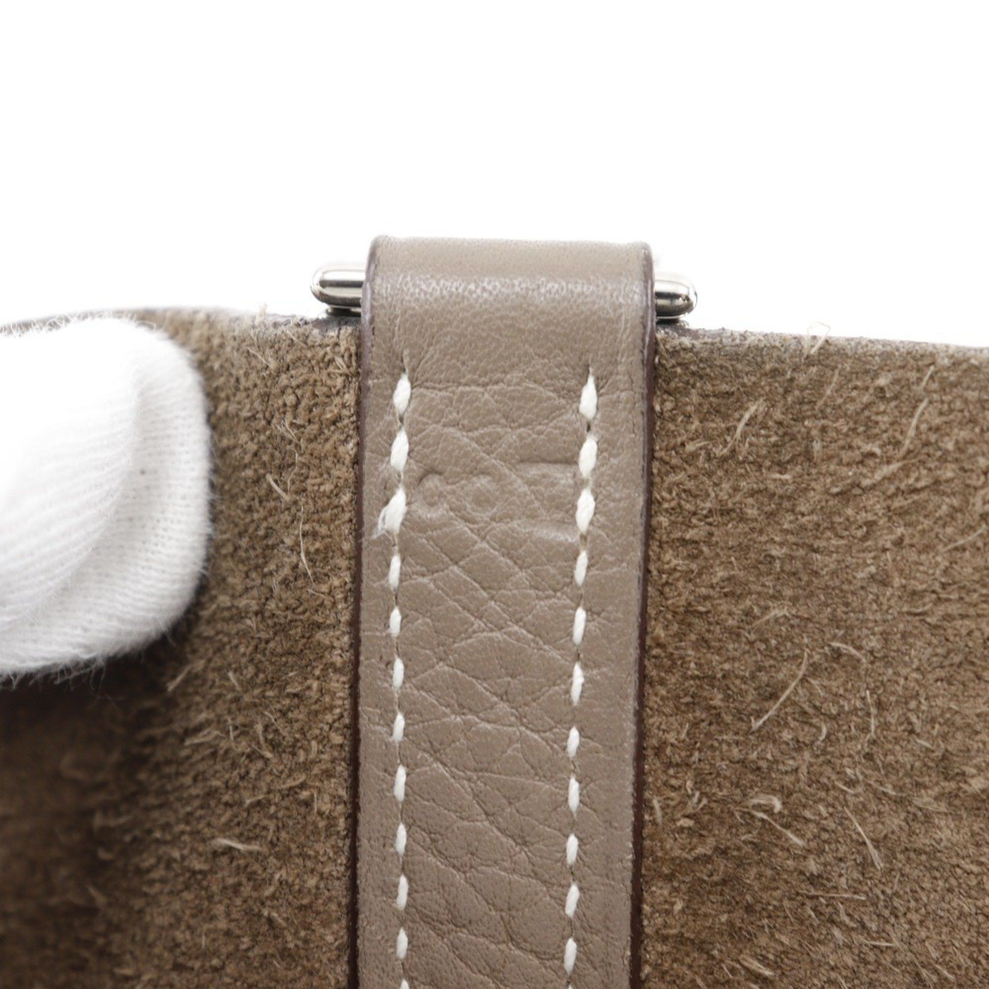 Hermes Hermes Picotin Lock 18 PM Handbag Taurillon Clemence Etoupe 2008 □L Belt Clasp Loc18K Women's Size ONE SIZE - 14 Thumbnail