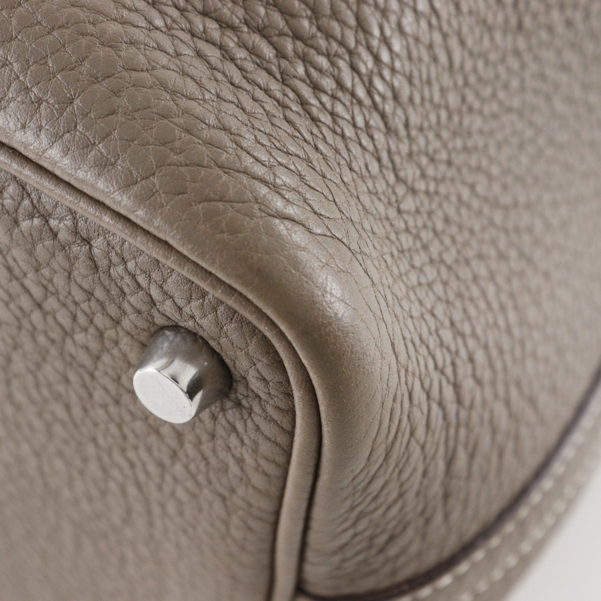 Hermes Hermes Picotin Lock 18 PM Handbag Taurillon Clemence Etoupe 2008 □L Belt Clasp Loc18K Women's Size ONE SIZE - 7 Thumbnail