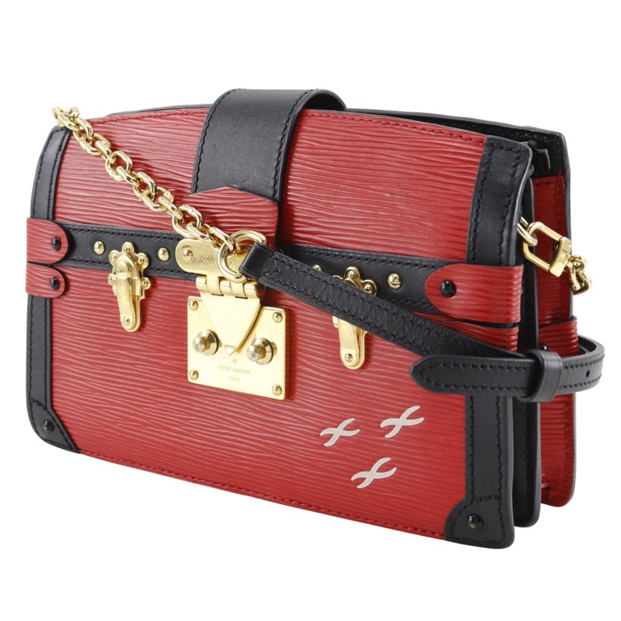 Louis Vuitton Louis Vuitton Trunk Clutch Shoulder Bag M51697 Epi Leather Rouge Red 2way Women's Size ONE SIZE - 2 Thumbnail