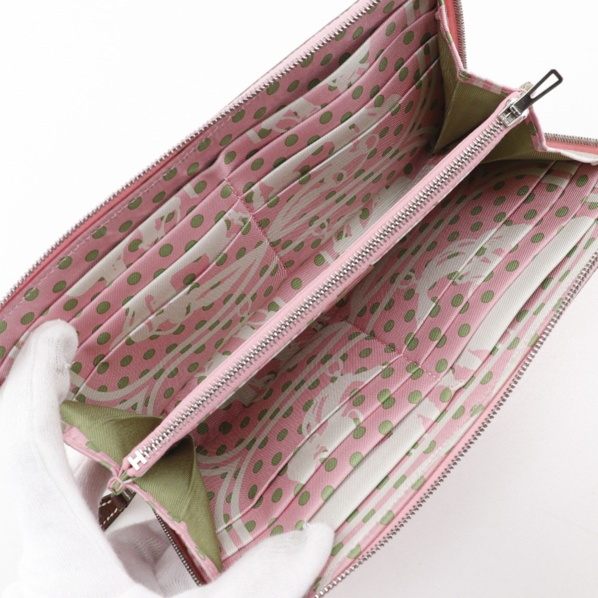 Hermes Hermes Azap Long Silk In Wallet Veau Epsom Rose Confetti 2020 Pink Y long silk in Women's Size ONE SIZE - 8 Thumbnail