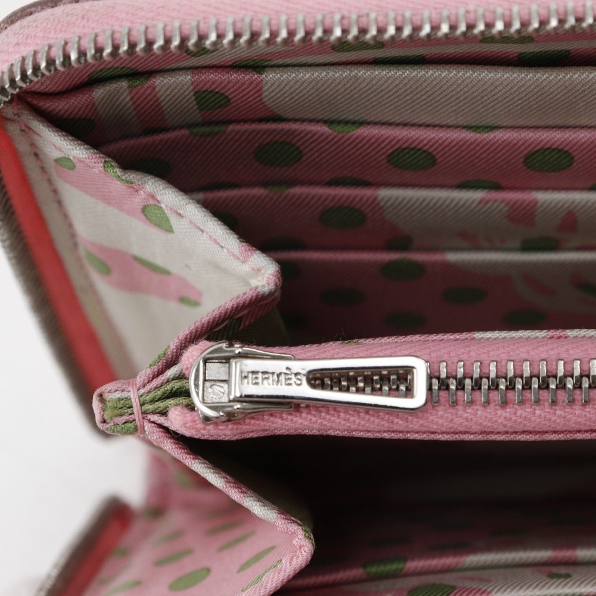 Hermes Hermes Azap Long Silk In Wallet Veau Epsom Rose Confetti 2020 Pink Y long silk in Women's Size ONE SIZE - 11 Thumbnail