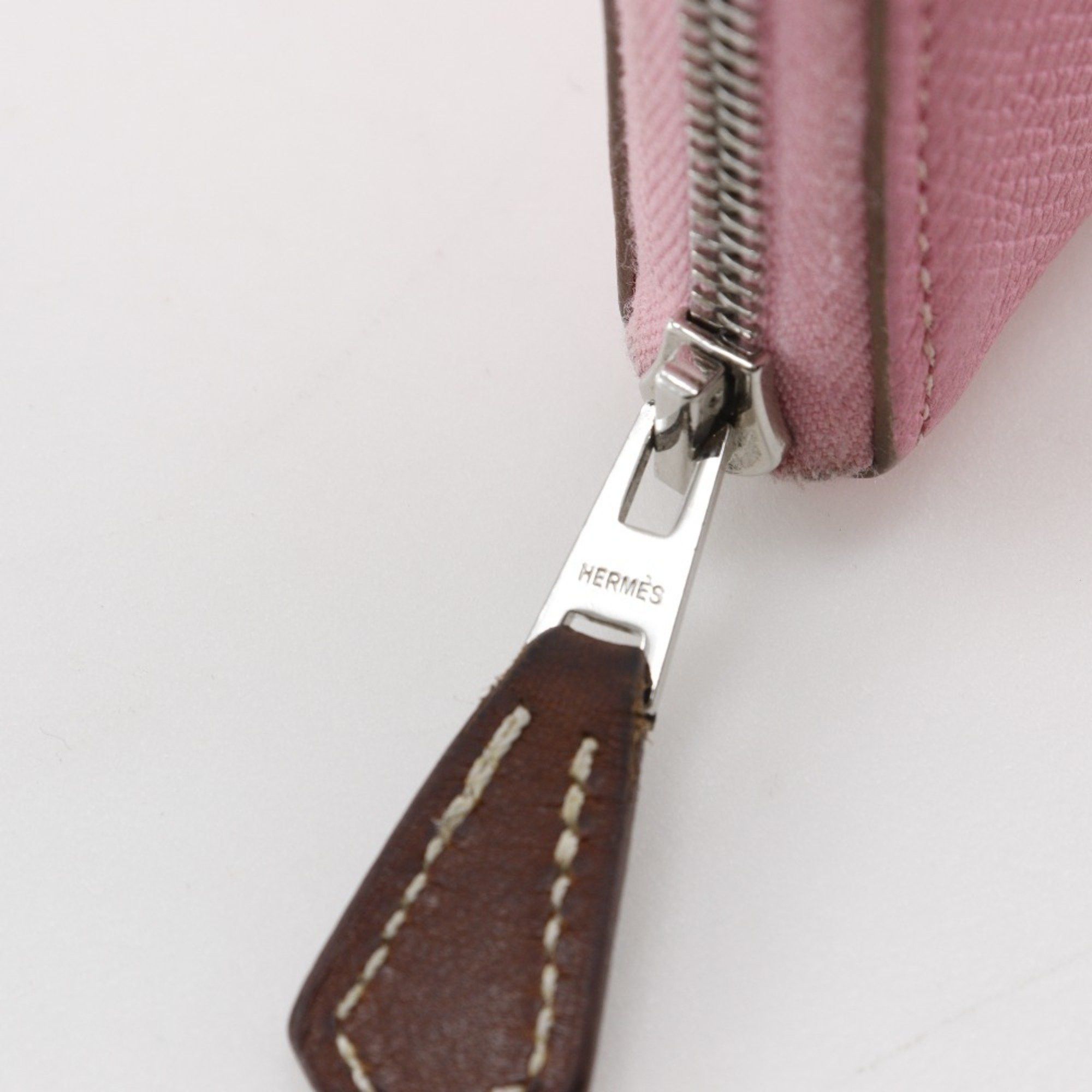 Hermes Hermes Azap Long Silk In Wallet Veau Epsom Rose Confetti 2020 Pink Y long silk in Women's Size ONE SIZE - 12 Thumbnail