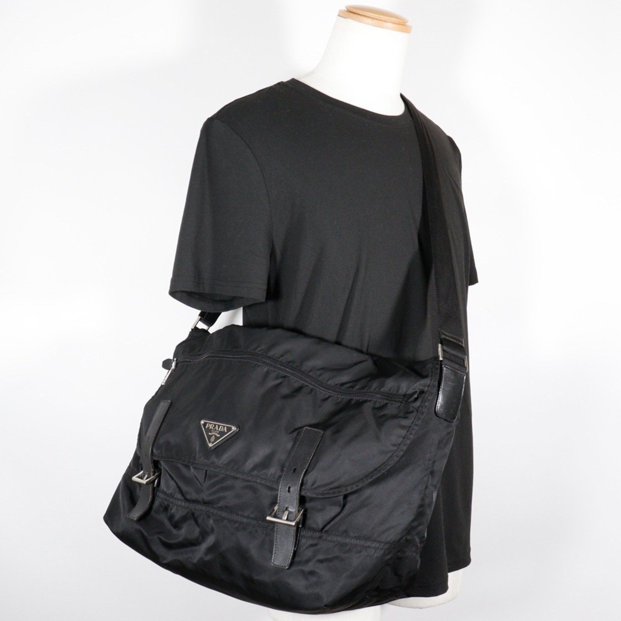 Prada PRADA Shoulder Bag Nylon NERO Black Belt Clasp Unisex H122625457 Size ONE SIZE - 13 Thumbnail