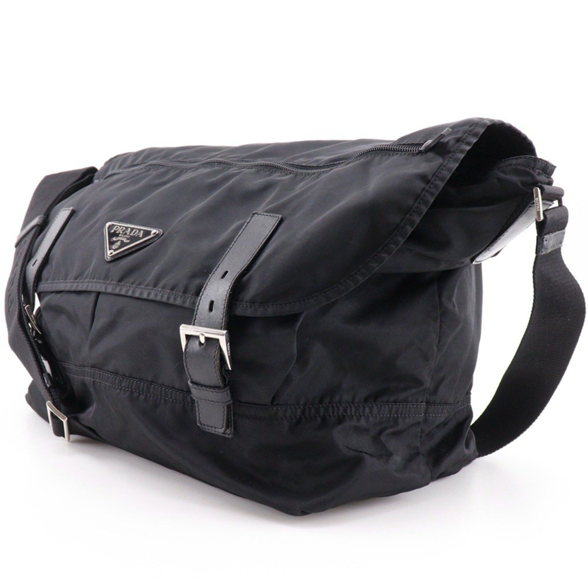 Prada PRADA Shoulder Bag Nylon NERO Black Belt Clasp Unisex H122625457 Size ONE SIZE - 2 Thumbnail