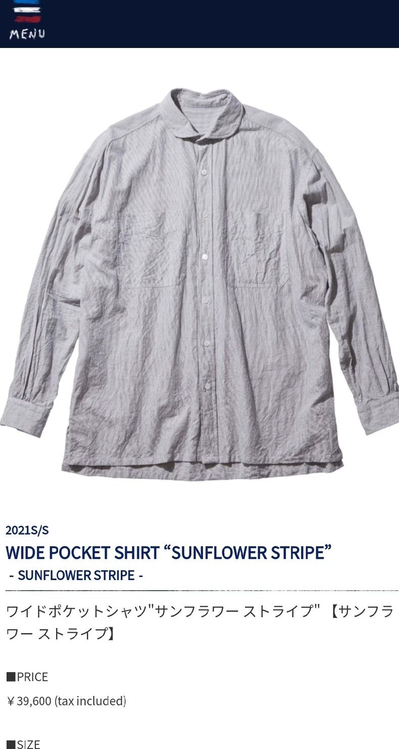 Porter Classic Striped Wide Pocket Shirt