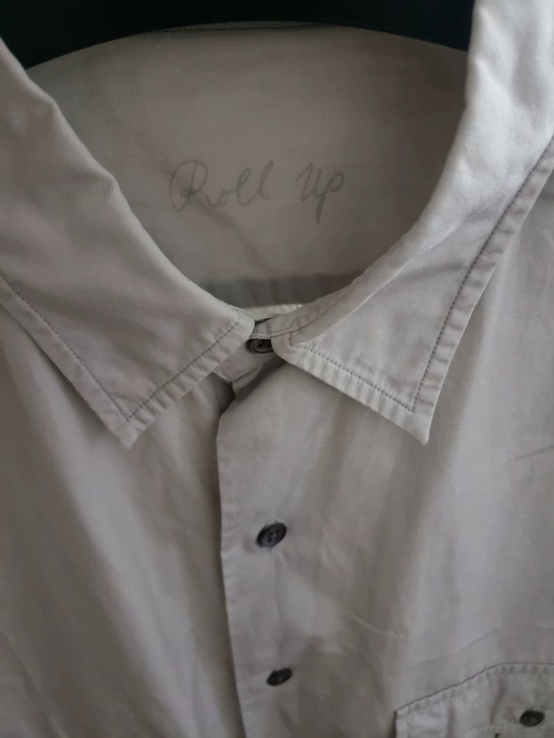 Porter Classic Gray Button-Up Shirt with Roll-Up Sleeves Size US L / EU 52-54 / 3 - 3 Thumbnail