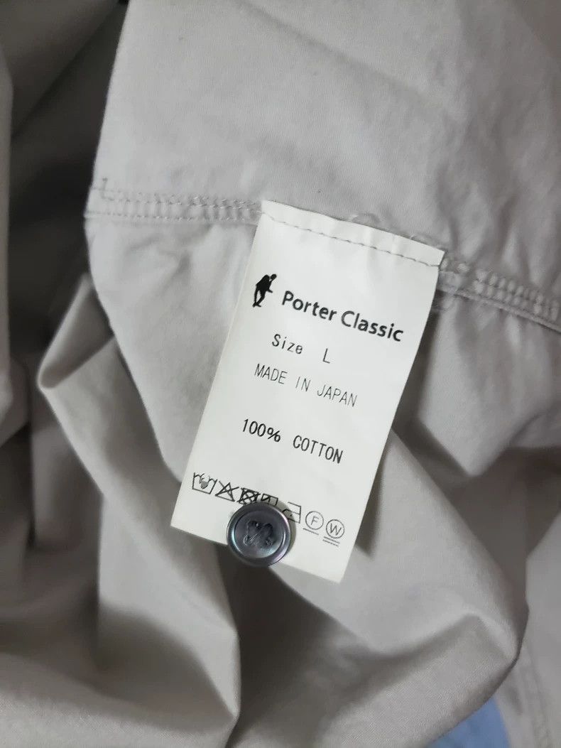 Porter Classic Gray Button-Up Shirt with Roll-Up Sleeves Size US L / EU 52-54 / 3 - 4 Thumbnail