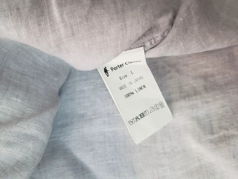 Porter Classic Porter Classic Roll Up Italian Linen Shirt Size US L / EU 52-54 / 3 - 4 Thumbnail