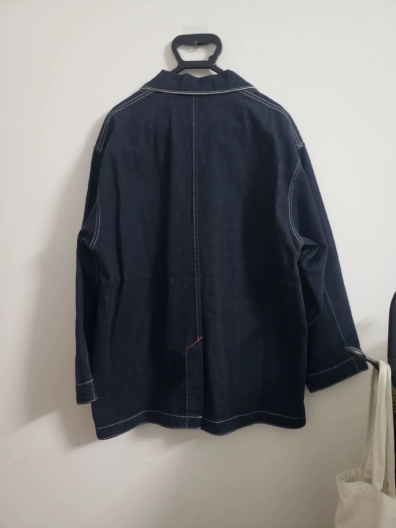 Porter Classic Blue Denim Jacket with Pockets Size US M / EU 48-50 / 2 - 2 Thumbnail