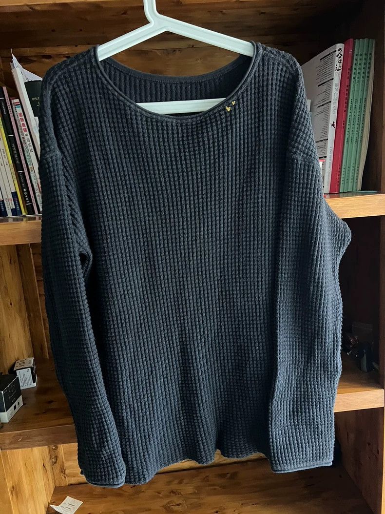 Porter Classic Porter Classic Waffle Knit Crew Neck Sweatshirt Size US M / EU 48-50 / 2 - 2 Thumbnail