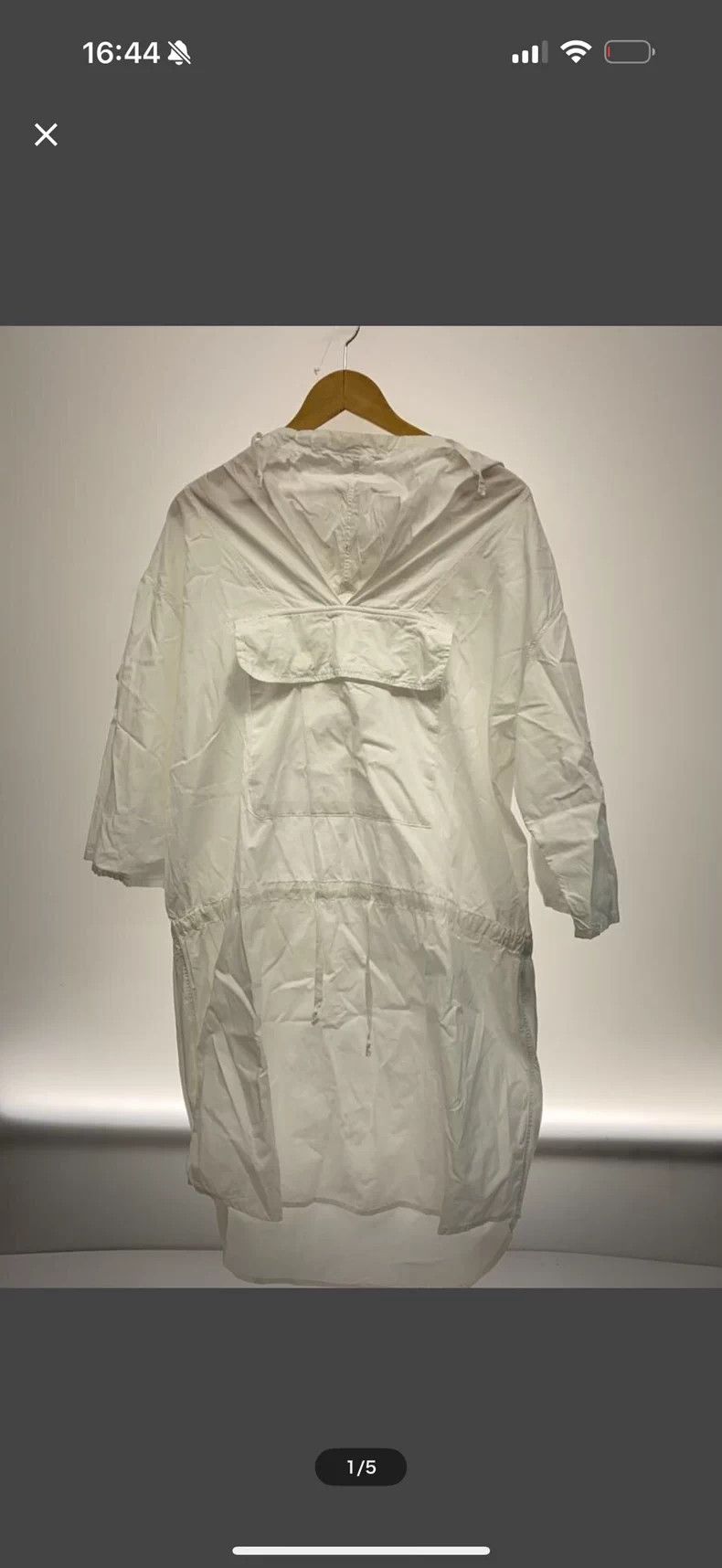 Kapital White Hooded Pullover with Large Pockets Size US M / EU 48-50 / 2 - 6 Thumbnail