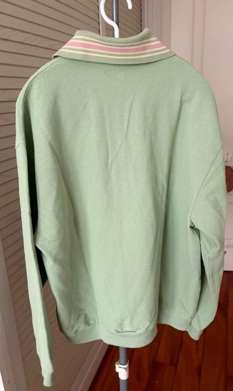 Kapital Cute Green Polo Shirt with Striped Collar Size US M / EU 48-50 / 2 - 2 Thumbnail