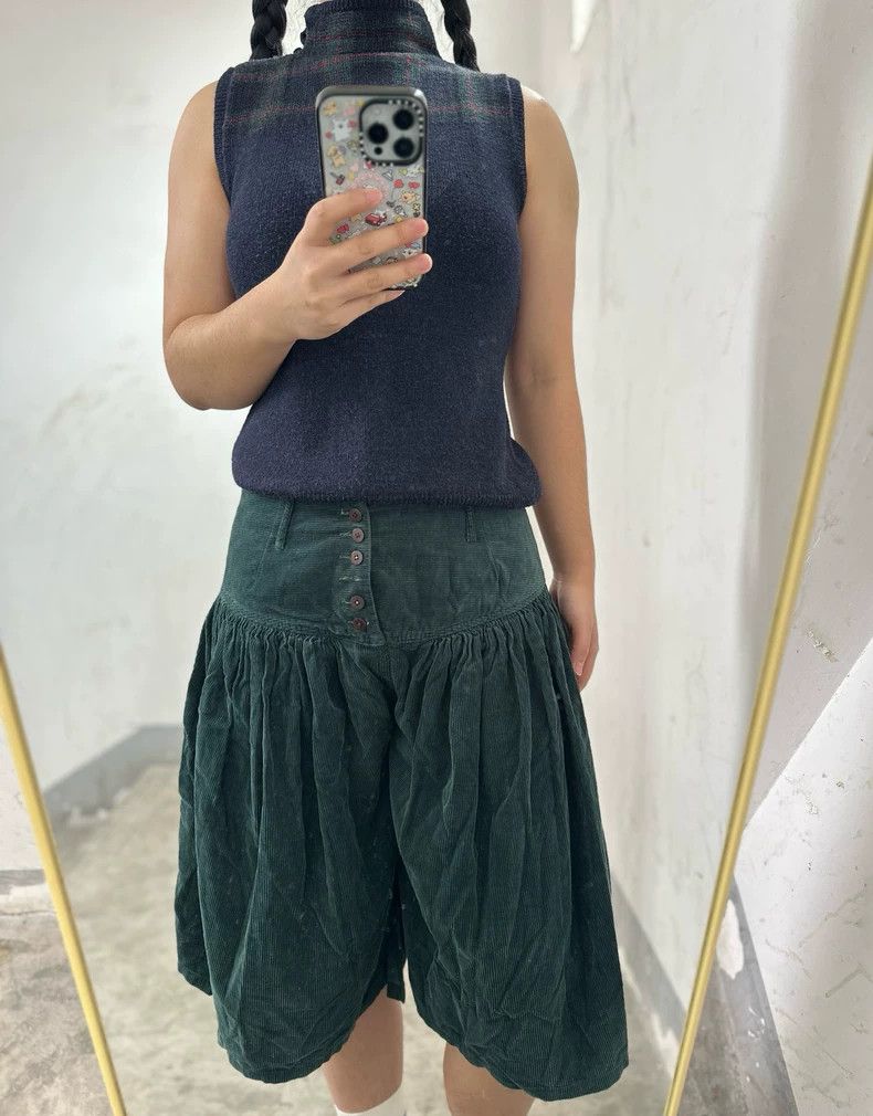 Kapital Kapital Forest Green Corduroy Skirt Pants Size US 30 / EU 46 - 8 Thumbnail