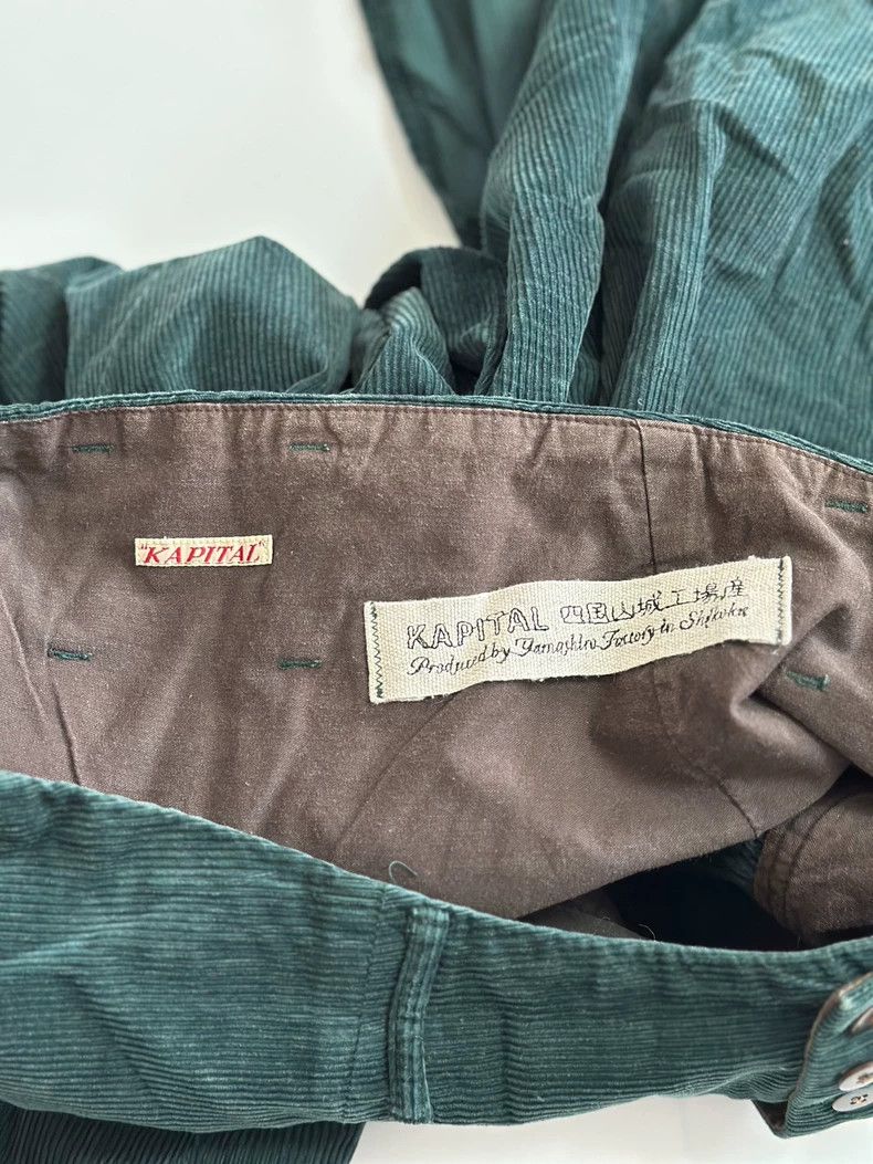 Kapital Kapital Forest Green Corduroy Skirt Pants Size US 30 / EU 46 - 6 Thumbnail