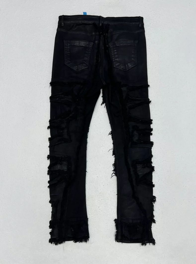 Rick Owens Rick Owens Distressed Black Jeans Size 34 Size US 34 / EU 50 - 2 Thumbnail
