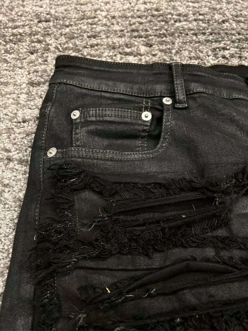 Rick Owens Rick Owens Distressed Black Jeans Size 34 Size US 34 / EU 50 - 5 Thumbnail