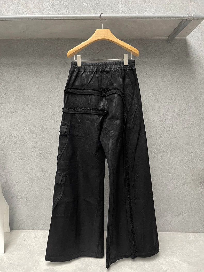 Rick Owens RICK OWENS DRKSHDW Black Cargo Wide-Leg Pants Size US 28 / EU 44 - 2 Thumbnail
