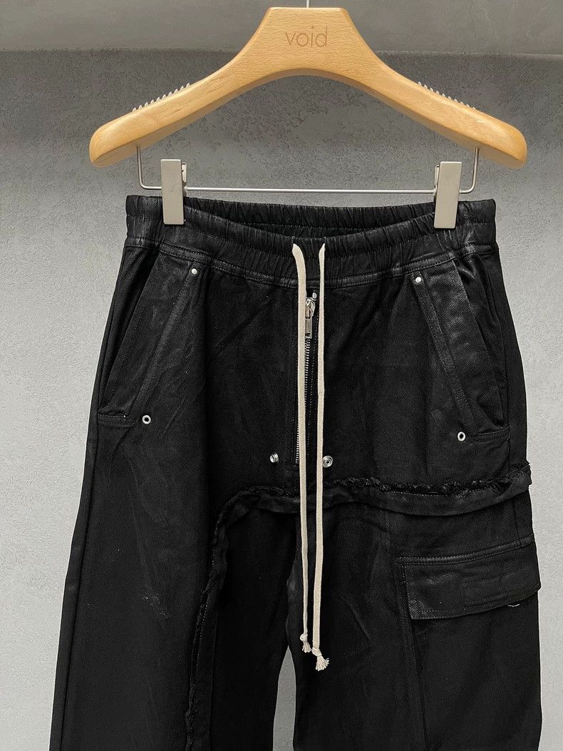 Rick Owens RICK OWENS DRKSHDW Black Cargo Wide-Leg Pants Size US 28 / EU 44 - 3 Thumbnail