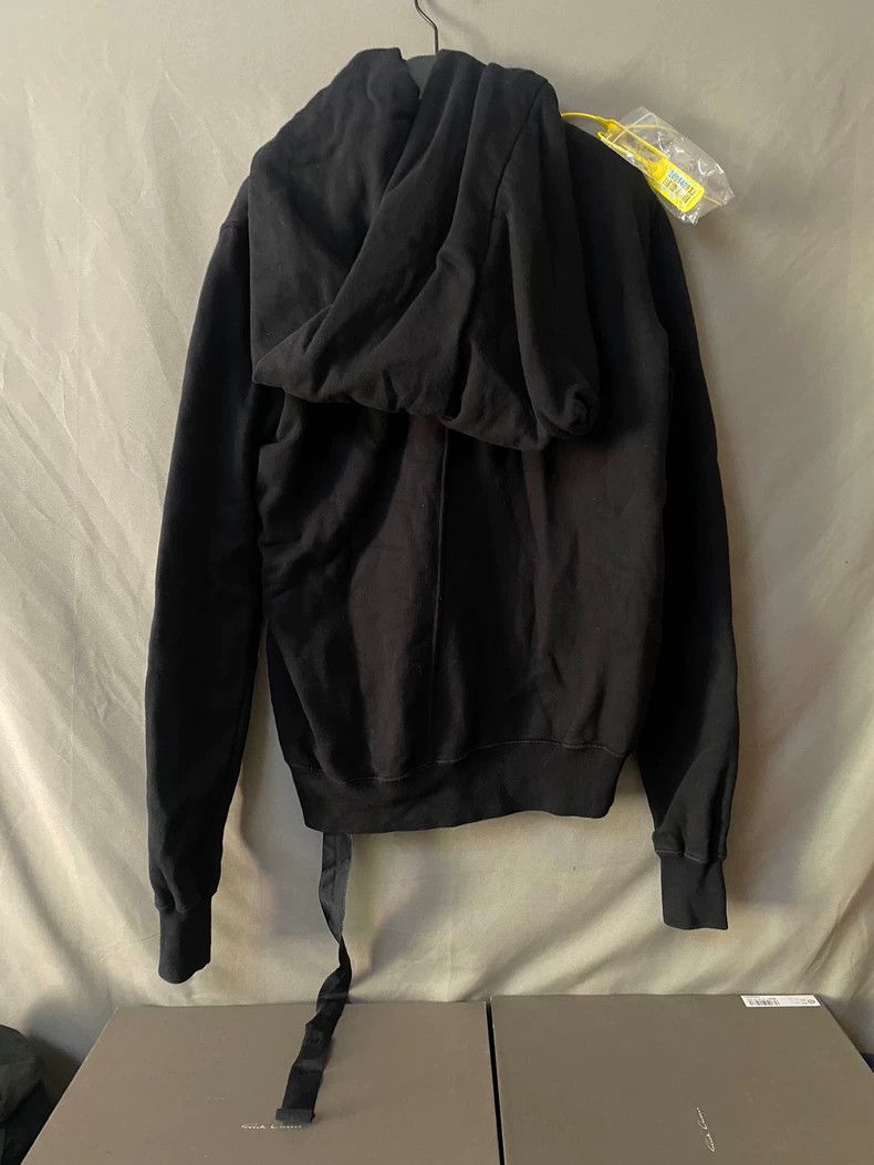Rick Owens Rick Owens Black Hoodie with Long Ties Size US S / EU 44-46 / 1 - 2 Thumbnail