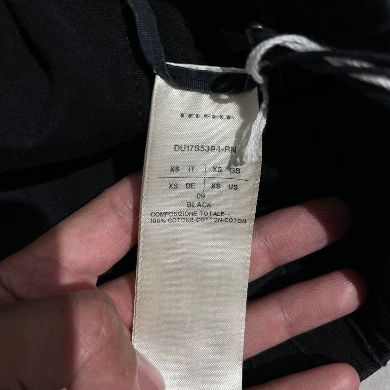 Rick Owens Rick Owens Black Drop-Crotch Pants for Men Size US 26 / EU 42 - 6 Thumbnail