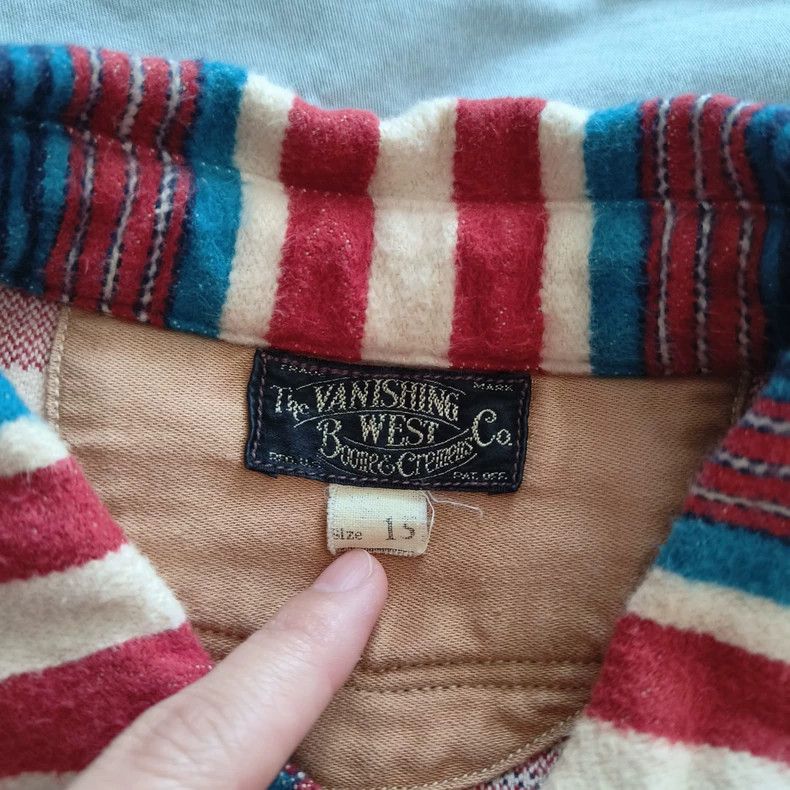 Freewheelers Vintage Wool Rainbow Stripe Western Shirt Size US M / EU 48-50 / 2 - 3 Thumbnail