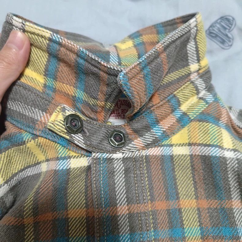 Freewheelers Thick Wool Shirt with Skull and Crossbones Size US L / EU 52-54 / 3 - 3 Thumbnail