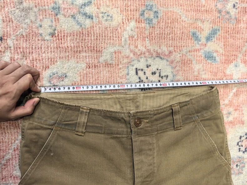 Freewheelers Classic Aviator Work Pants in Khaki Color Size US 32 / EU 48 - 4 Thumbnail