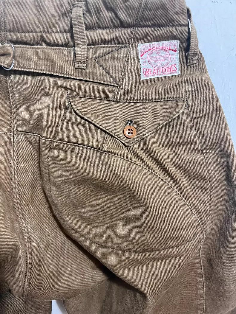 Freewheelers Heavy Duty Breeches in Orange Color Size US 30 / EU 46 - 3 Thumbnail