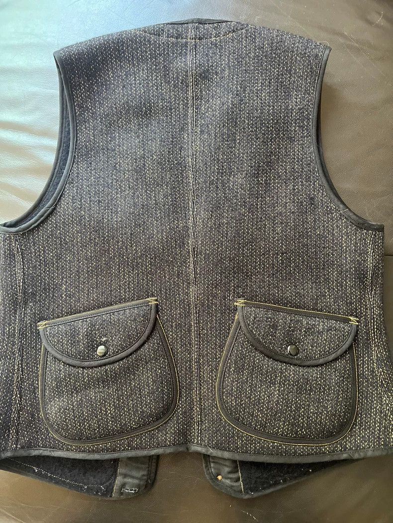 Freewheelers Yellow Buttoned Wool Hunting Vest for Men Size US M / EU 48-50 / 2 - 6 Thumbnail