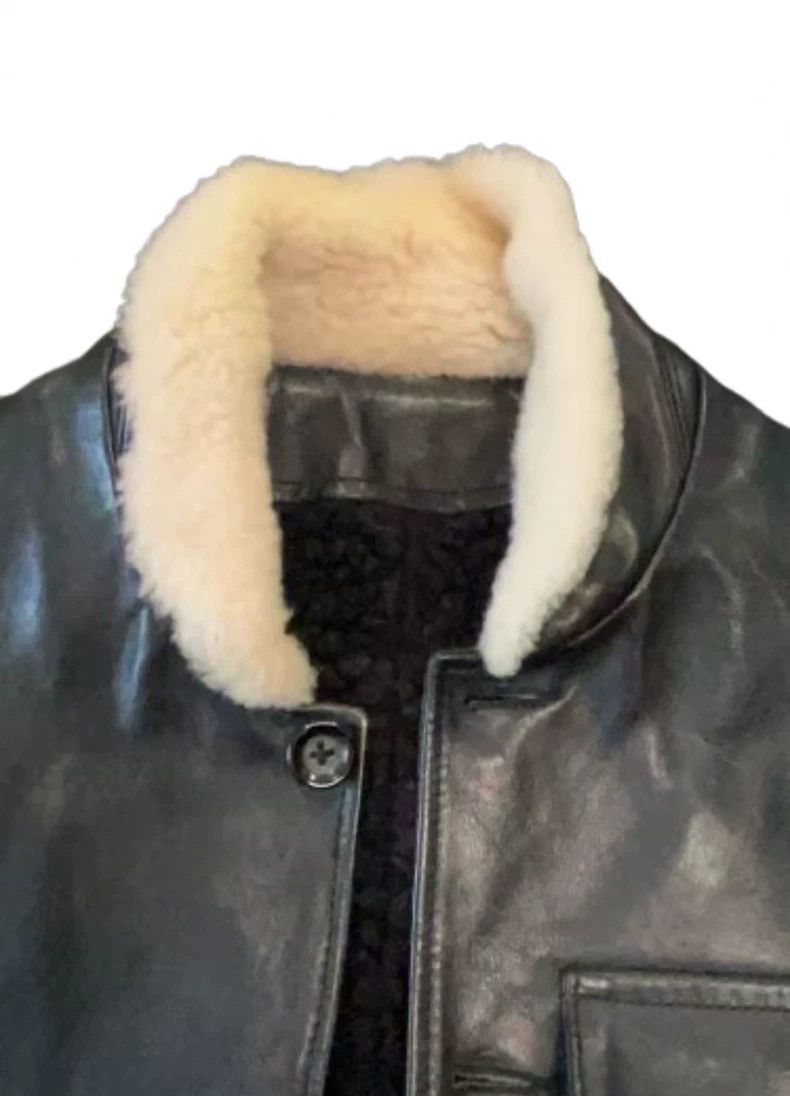 Porter Classic Porter Classic Black Leather Waistcoat with Fur Size US M / EU 48-50 / 2 - 6 Thumbnail
