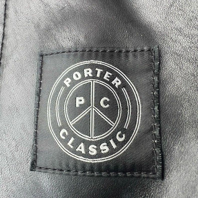 Porter Classic Porter Classic Black Leather Waistcoat with Fur Size US M / EU 48-50 / 2 - 7 Thumbnail