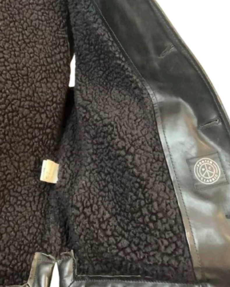Porter Classic Porter Classic Black Leather Waistcoat with Fur Size US M / EU 48-50 / 2 - 5 Thumbnail