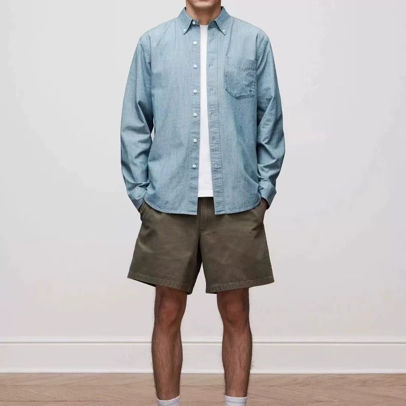 Aime Leon Dore AIME LEON DORE Men's Denim Long Sleeve Shirt Size US XXL / EU 58 / 5 - 3 Thumbnail