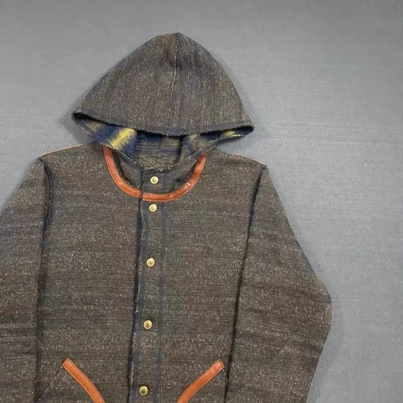 Kapital Vintage Carpet Fabric Retro Jacket with Hood Size US M / EU 48-50 / 2 - 4 Thumbnail