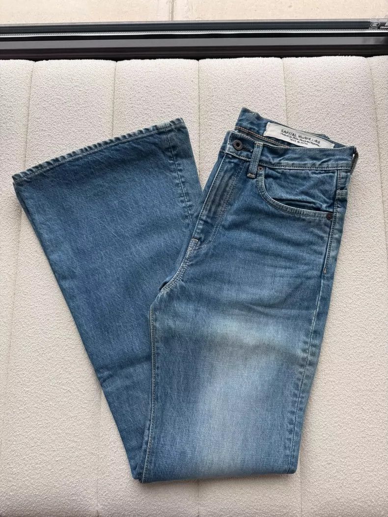 Kapital KAPITAL Blue Flare Leg Jeans for Women Size 26" / US 2 / IT 38 - 8 Thumbnail