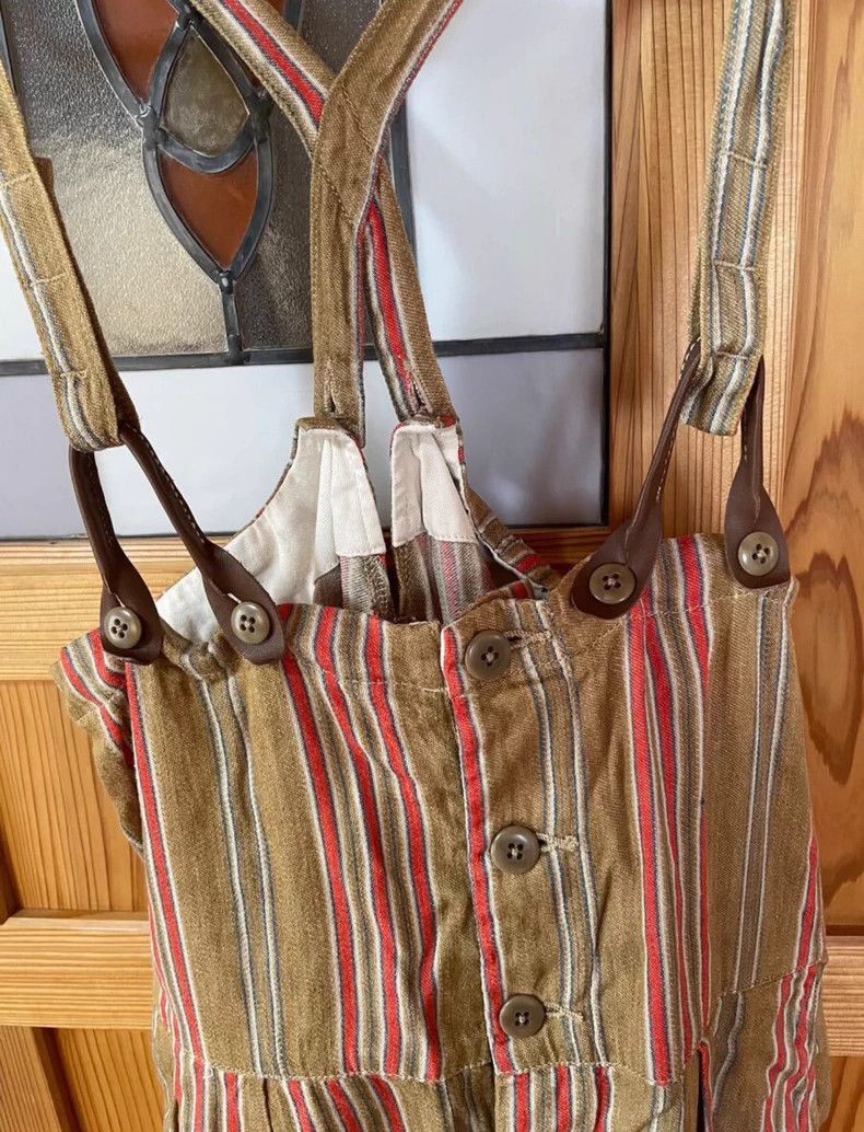 Kapital Kapital Striped Cotton Linen Overalls Size US 26 / EU 42 - 6 Thumbnail