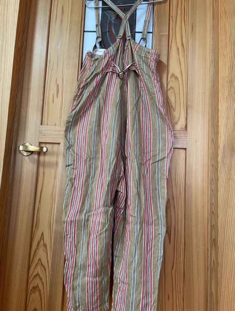 Kapital Kapital Striped Cotton Linen Overalls Size US 26 / EU 42 - 2 Thumbnail