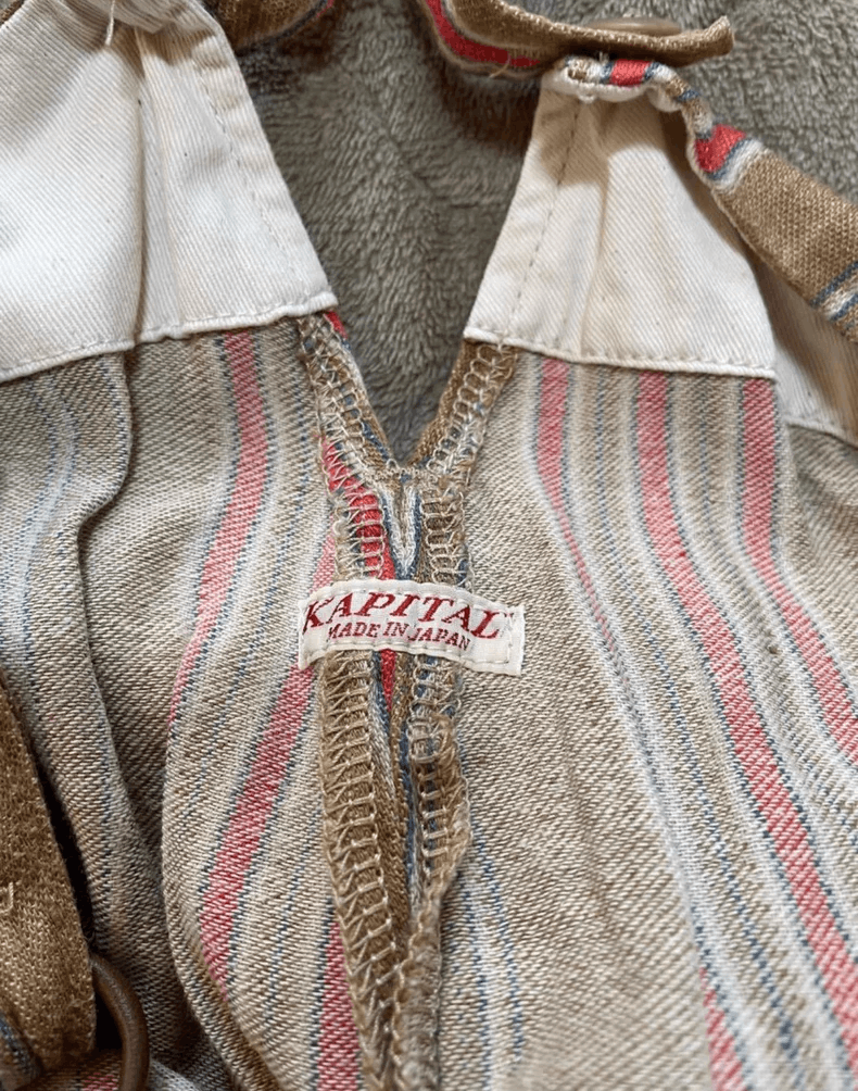 Kapital Kapital Striped Cotton Linen Overalls Size US 26 / EU 42 - 5 Thumbnail