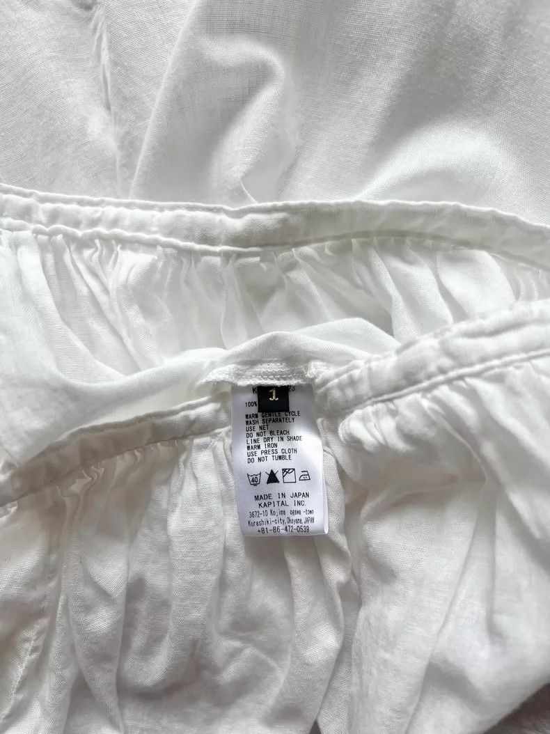 Kapital White Vintage Style Blouse with Unique Sleeves Size US M / EU 48-50 / 2 - 7 Thumbnail