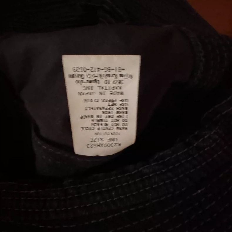 Kapital Black Bucket Hat for Casual Wear Size ONE SIZE - 3 Thumbnail