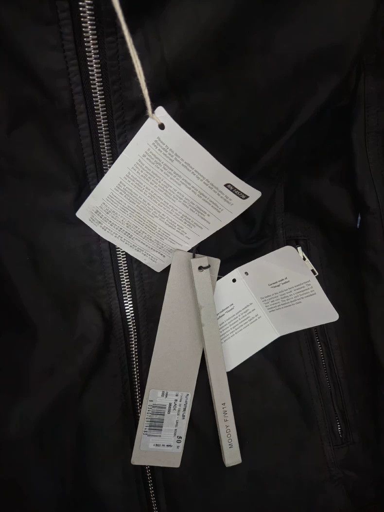 Rick Owens Rick Owens Men’s Black Leather Jacket Size US L / EU 52-54 / 3 - 7 Thumbnail