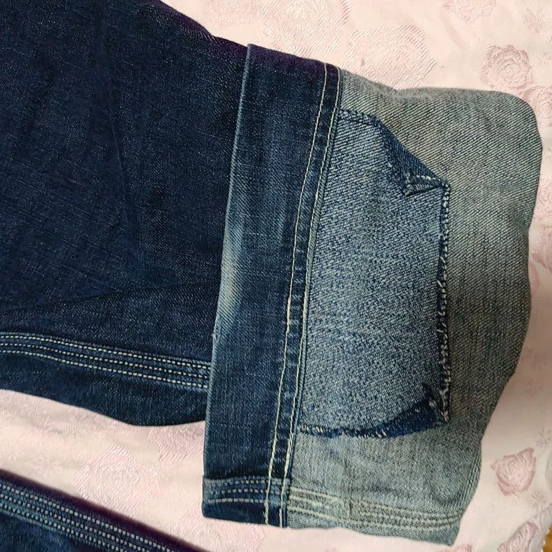 Freewheelers Denim Work Pants with Patch Details Size US 32 / EU 48 - 5 Thumbnail