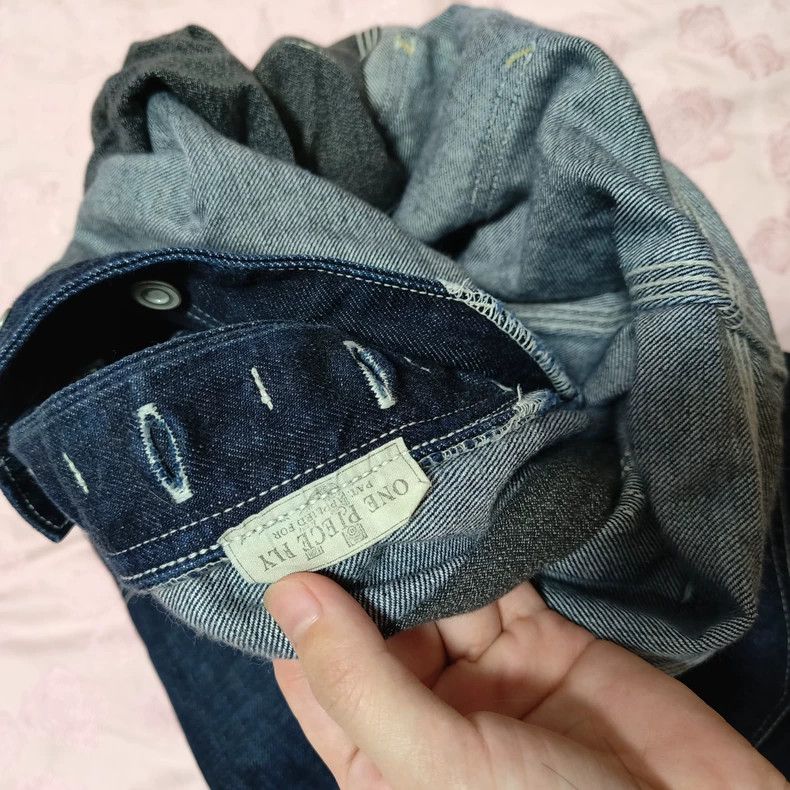 Freewheelers Denim Work Pants with Patch Details Size US 32 / EU 48 - 4 Thumbnail