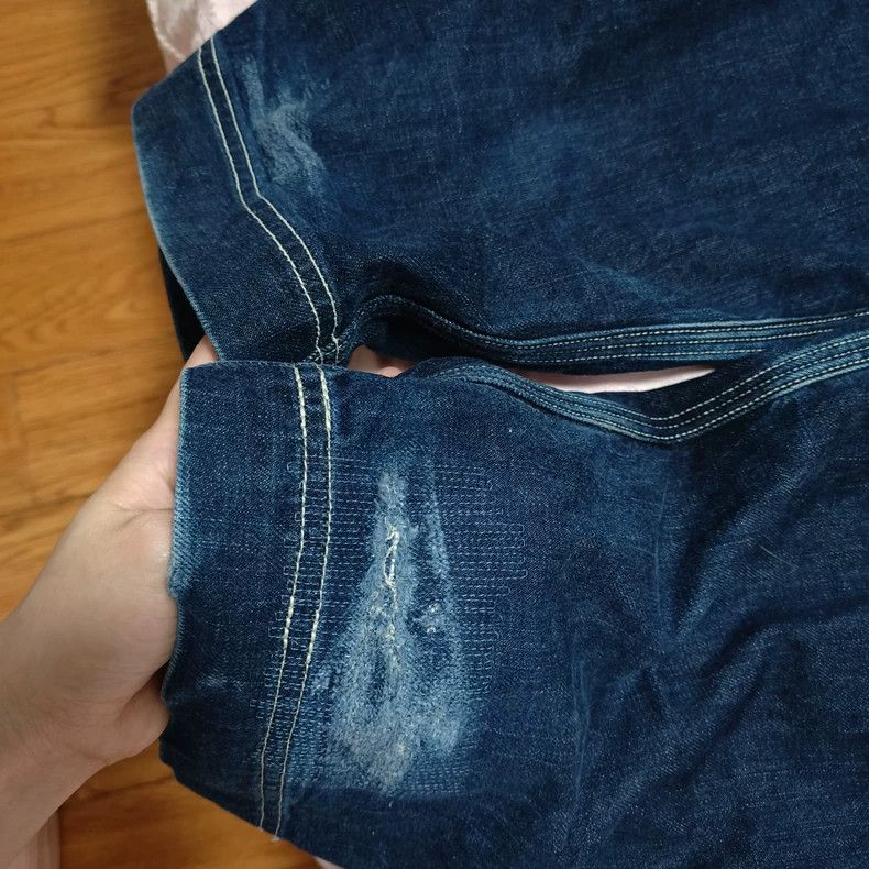 Freewheelers Denim Work Pants with Patch Details Size US 32 / EU 48 - 6 Thumbnail