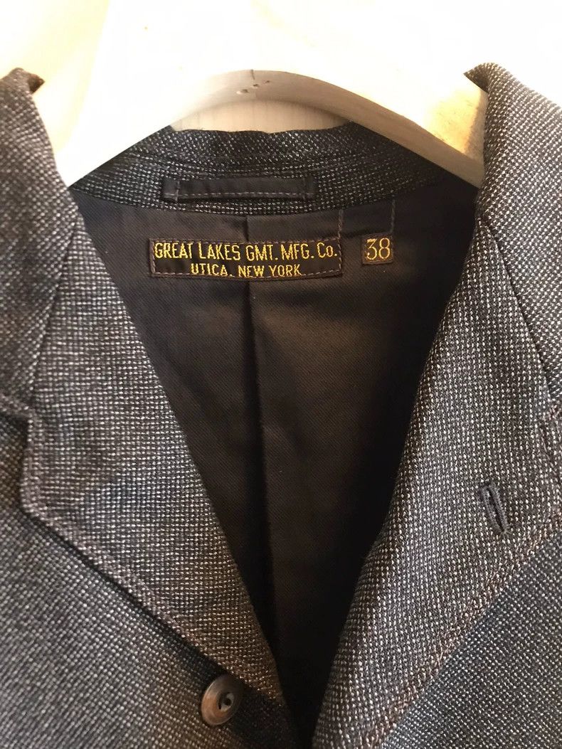 Freewheelers Vintage Gray Black Wool Blazer Suit Jacket Size US M / EU 48-50 / 2 - 3 Thumbnail